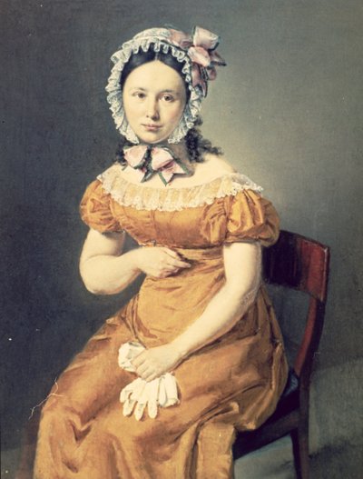 De vrouw van de kunstenaar Catharine, 1825 door Christian Albrecht Jensen